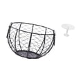 thumbnail image 4 of Cesta de huevos,Cesta multiusos para huevos,cesta tejida de alambre de hierro,Cesta de almacenamiento de alambre para huevos Cesta de almacenamiento portátil,Escritorio redondo de casa de, 4 of 7