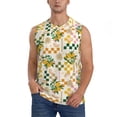 thumbnail image 2 of Goofa Lemon Printed Men's Sleeveless T-Shirt - Athletic Gym Workout Tank Top for Men - Moisture-Wicking, UPF 30+ Quick-Dry Muscle Tee-XX-Large, 2 of 8
