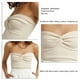 thumbnail image 3 of Tops sexis informales para mujer Top corto de verano ajustado plisado fruncido para playa chaleco con hombros descubiertos blusa Top de tubo para fiesta de citas ANGGREK Otros, 3 of 8