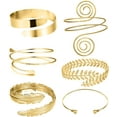 thumbnail image 1 of 6 Poignets, Brassard avec bracelets, Brassard Réglable en Or Argenté pour Dames, 1 of 7