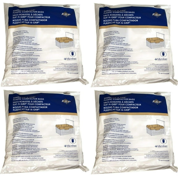 60 Whirlpool Trash Compactor Bags Compatible with KitchenAid 15"