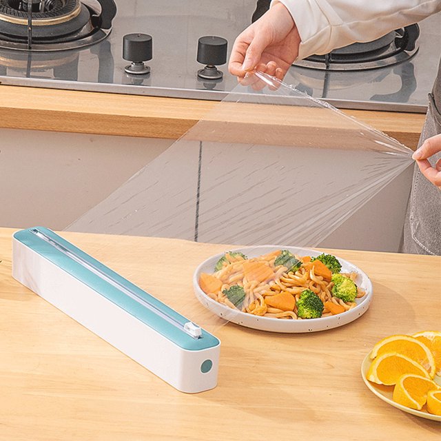 Distributeur de Film Étirable, Coupe-Enveloppe de Cuisine Réglable pour Feuille d'Étain