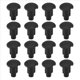 thumbnail image 1 of 16Pcs Clip De Remaches Plástico 4 Mm X 5 15 Negro, 1 of 9