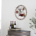 thumbnail image 2 of DecMode Traditional Metal Round Wall Décor, 24"W x 22"H Features Amphora Vase, Bowl and Drinking Bottle Figures, 2 of 10