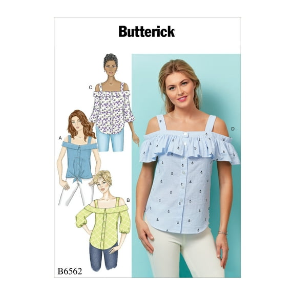 Butterick Pattern MISSES' TOP-14-16-18-20-22