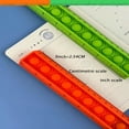 thumbnail image 6 of QUTETN 1pc Soft Multi-Color Silicone Folding Ruler With Scale  Pressure-Relieving Toy Designed For Use During Breaks  Ideal For Office Or Studying, 6 of 6