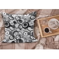 thumbnail image 2 of Abstract Fluffy Throw Pillow Cushion Cover, Monochrome Circles Dots Surreal Expressionism Inspired Geometric Modern Art, Decorative Square Pillow Case, 16" x 16", Grey Black White, by Ambesonne, 2 of 5