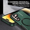 thumbnail image 3 of Magnetic Phone Case for Samsung Galaxy S22+ Plus (Not S22) Compatible with Magsafe, Military-Grade Shockproof Case with Built-in Magnet Circle for Samsung Galaxy S22 Plus, MS Blackish Green, 3 of 18