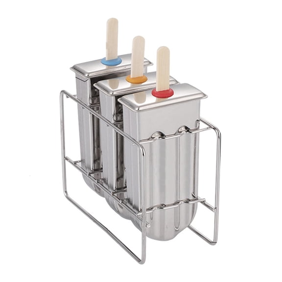 SDFGTstore Stainless Steel Popsicle Molds DIY Ice Lolly Mould Ice Cream Stick Holder Maker Rack Kitchen Supplies
