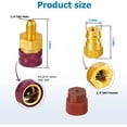 thumbnail image 3 of Kit de Raccords Rapides R1234YF, Adaptateurs Latéraux Haut Bas pour Tuyau de Conversion pour Système de Climatisation de Voiture Recharge AC, Accessoires Rouge/bleu, 3 of 6