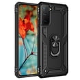thumbnail image 1 of Kaleidio Case For Samsung Galaxy S21 FE 5G [Hybrid Protector] Rubberized Shockproof [Ring Stand] 2-Piece Armor Cover [Black/Black], 1 of 7