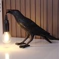 thumbnail image 3 of Raven Table Lamp, Halloween Gift Table Lamp, Gothic Raven Lamp, Cute Black Raven Wall Lamp With Wall Plug, Bird Table Lamp For Bedside Bedroom Living Room Decor (Bulb Included), 3 of 13