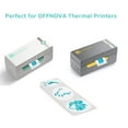 thumbnail image 6 of OFFNOVA 2.25” x 2.25” Thermal Direct Labels, Roll of 500 Sheets Personalized Stickers, Outputs Turquoise Blue Color, 6 of 7