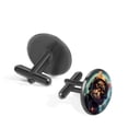 thumbnail image 2 of Cat Stylish Silver Stainless Steel Shirt Cufflinks for Formal Attire - Classy Men's Accessories for Work or Special Occasions, 2 of 6