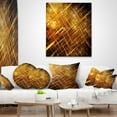thumbnail image 4 of Designart Golden Mosaic Texture - Abstract Throw Pillow - 16x16, 4 of 5