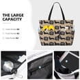thumbnail image 3 of KLL Dachshund Dog Woof Print Large Beach Tote Bag Women Waterproof Sandproof Zipper Beach Tote Bag for Pool Gym Grocery Travel with Wet Pocket, 3 of 7