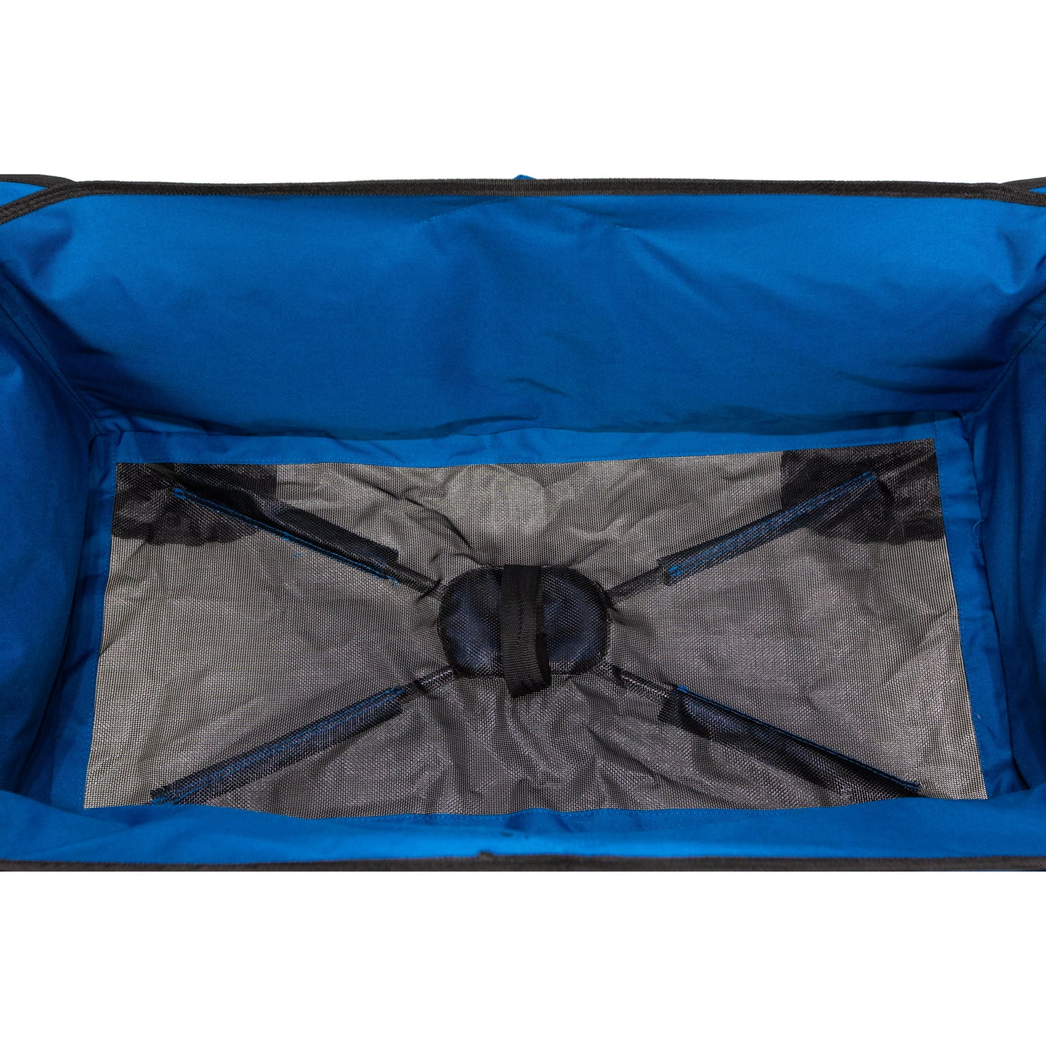 Ozark Trail Camping All-Terrain Folding Wagon with Oversized Wheels, Blue, 23in Height