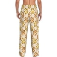thumbnail image 3 of Uemuo Hand Drawn Snake Pattern Men's Wide Leg Palazzo Lounge Pants with Pockets Light Weight Loose Comfy Casual Pajama Pants-XX-Large, 3 of 9