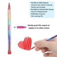 thumbnail image 4 of Uxcell Stacking Crayons, 20 Pack 10 Colors Stackable Round Drawing Crayons, 4 of 6