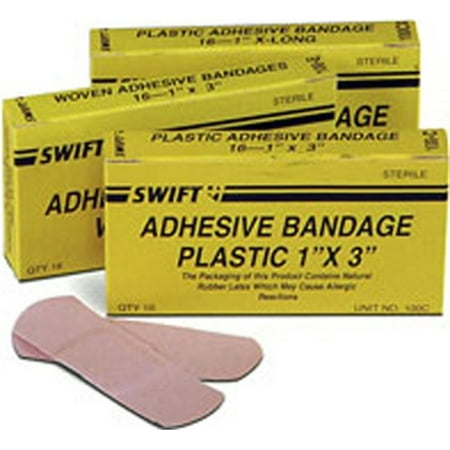 North Bandages - Part 020730 Bandages Plastic 2 X3 6/Bx, by North Safety Products, Single Item,