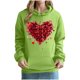 thumbnail image 5 of Fuera Del Hombro Manga Larga Tops para las Mujeres Impreso Sudadera con Capucha Cuello Redondo Sudadera Casual, Invierno Cálido Top para el Club de Trabajo Y el Uso Diario, 5 of 8