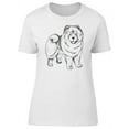 thumbnail image 1 of B&W Sketch Of Chow-Chow T-Shirt Women -Image by Shutterstock, Female Large, 1 of 4