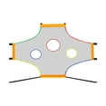 thumbnail image 4 of DYNWAVECA Football Throwing Net Nylon Soccer Goal Training Target for Practice Schools 5x2m, 4 of 10
