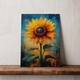 thumbnail image 5 of Sunflower Flower Canvas Wall Art 8x12 inches - Botanical Sunflower Flower Canvas Wall Decor Antique Watercolor Floral Painting for Home, 5 of 5