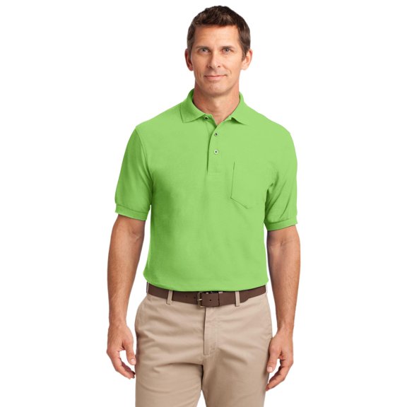 Port Authority Men's Short Sleeve Silk Touch Polo with Pocket - K500P