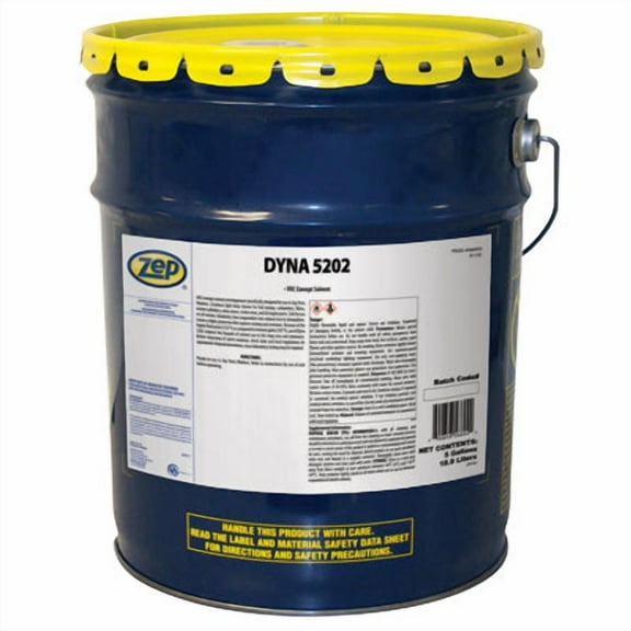 Zep Dyna 502 VOC Exempt Solvent and Degreaser - 5 Gallon (Each) - 566935 - Light-duty Cleaner, Leaves a Light Protective Film Against Rusting and Corrosion