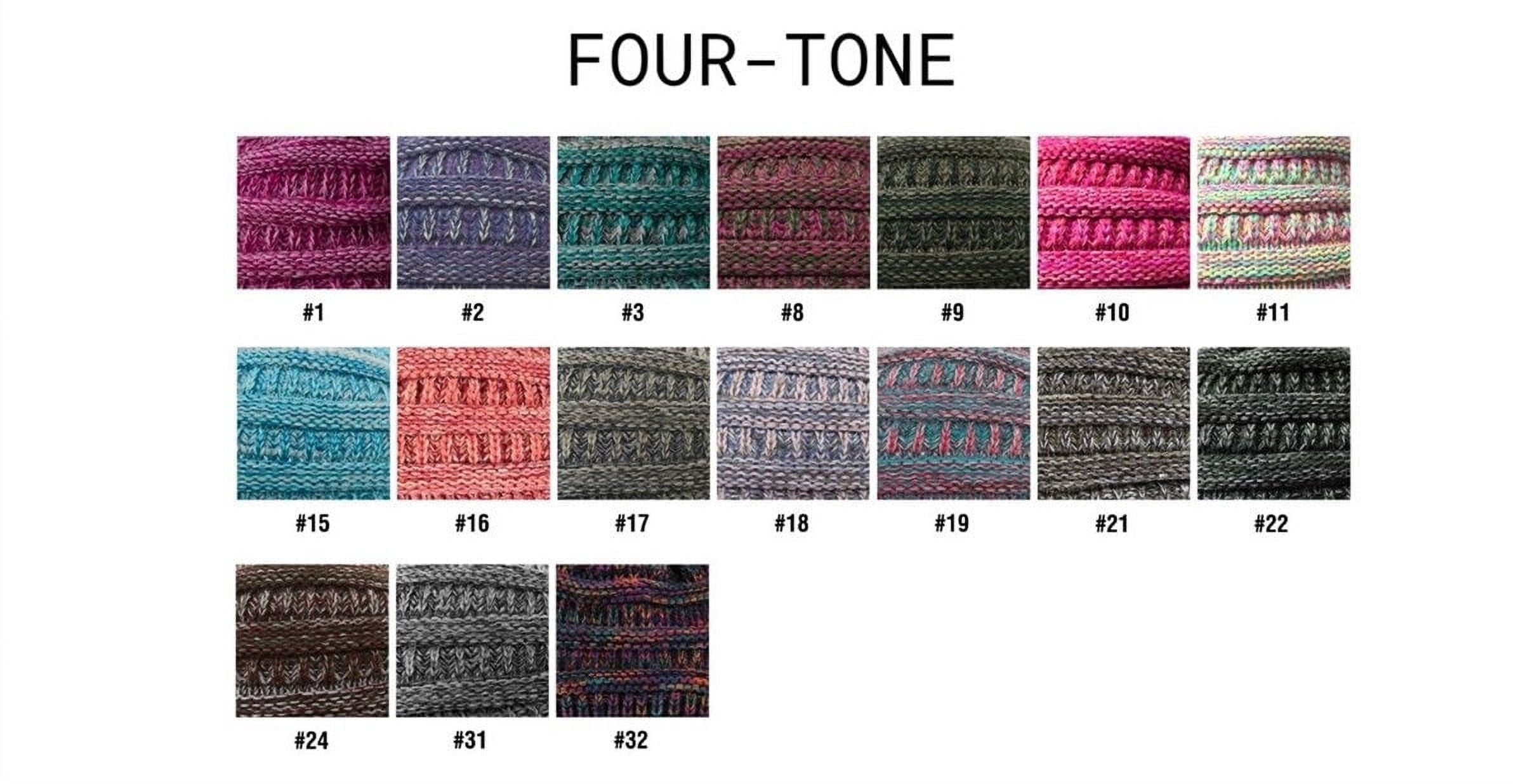CC Crafted Multi-Color Beanie | Four-Tone | Adult and Kid Sizes