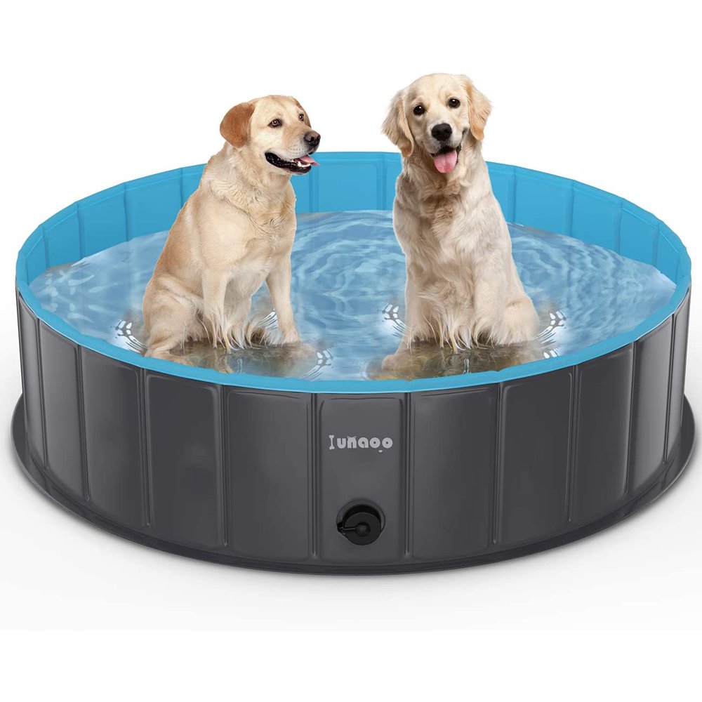 ToyX Foldable Dog Pet Pool Portable Kiddie Pool for Kids, PVC Bathing