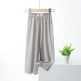 thumbnail image 2 of FAOWME Girls Wide Leg Pants Elastic High Waisted Casual Trousers For Kids Summer Flowy Stretchy Palazzo Pants Grey 10-11 Years, 2 of 4