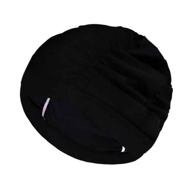 Toystoory Manténgase seco y cómodo El mejor gorro de baño de tela para mujer Gorro de natación fácil de usar para mujer Ligero Deportes acuáticos negro
