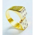 thumbnail image 2 of 3.00 Ct Round Cut Lab Created Diamond Men's Dice Ring 14K Yellow Gold Plated, 2 of 4