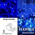 thumbnail image 2 of Cascadas de luces LED Azul 6mts 300 luces navideñas Dosyu DY-ICE300L-CSC, 2 of 8