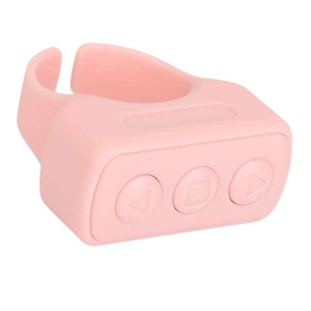 Saluaqui Remote Control App Page Turner, Video Recording Selfie Button Rechargeable Scrolling Ring Clicker Remote for Cell Phone