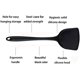 thumbnail image 4 of Juego de 4 utensilios de cocina de silicona, juego de utensilios de cocina de silicona, espátula, espumadera, cucharón y cuchara, espátula, juego de utensilios de cocina antiadherentes, 4 of 7