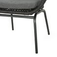 thumbnail image 3 of Noble House Pabrico Outdoor Wicker Club Chair in Gray and Dark Gray (Set of 2), 3 of 10