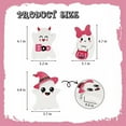 thumbnail image 3 of 3 PCs Pink Halloween Table Decorations, Cute Ghosts Halloween Decor, Pink Halloween Decor - Funny Wood Ghost Decorations, Indoor Decor for Home Office Desk & Girly Halloween Setup, 3 of 7