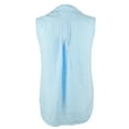 thumbnail image 2 of Women's  Gingham Way Linen Sleeveless Camp Shirt GBB Large, 2 of 4