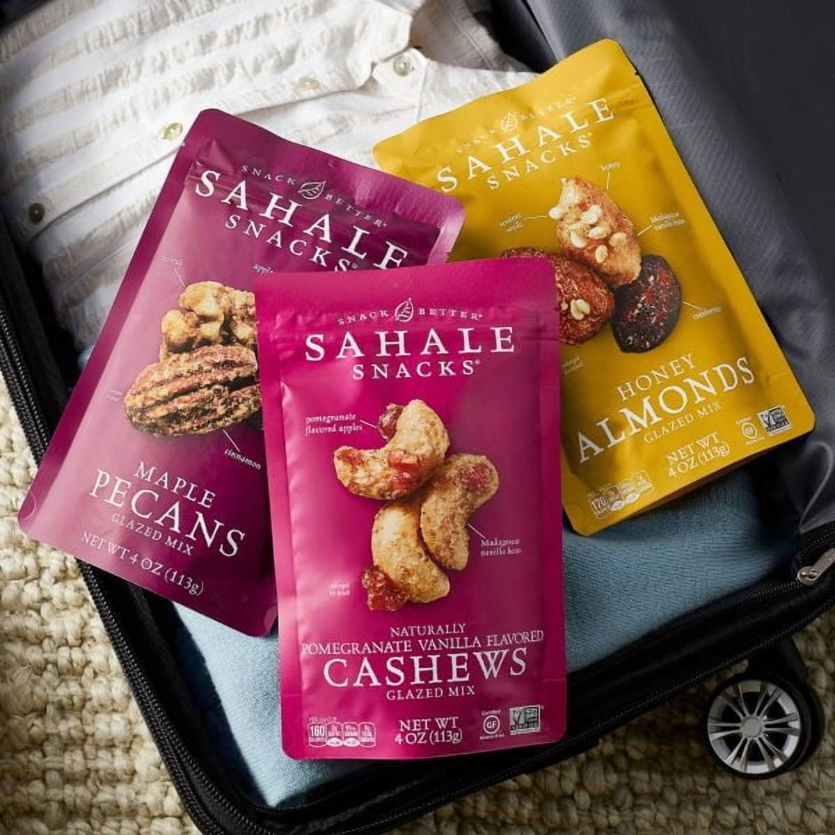 Sahale Snacks Glazed Nut Mix Variety Pack, 4 Ounces Each, 6 Count – Assorted Roasted Nut Snacks for Sharing and On-the-Go