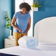 Sleep Innovations Memory Foam Mattress Topper, King, Gel Dual Layer Support, 4 inch