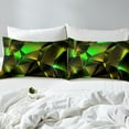 thumbnail image 3 of Erosebridal Modern Abstract Comforter Cover Twin, Yellow Green Bedding Twin Size, Geometric Honeycomb Decor, Reversible（No Comforter）, 3 of 7
