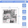 thumbnail image 3 of GZHJMY Cartoon Cute Cat Wash Cloths 2 Pack - 12 x 12 Inch Super Super Soft Washcloths for Your Face and Body - 100% Cotton Absorbent Baby Face Towel, 3 of 7