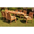 thumbnail image 4 of Wholesale Teak Teak Dinning Set 9 Piece Oval Table Wood Brown, 4 of 4