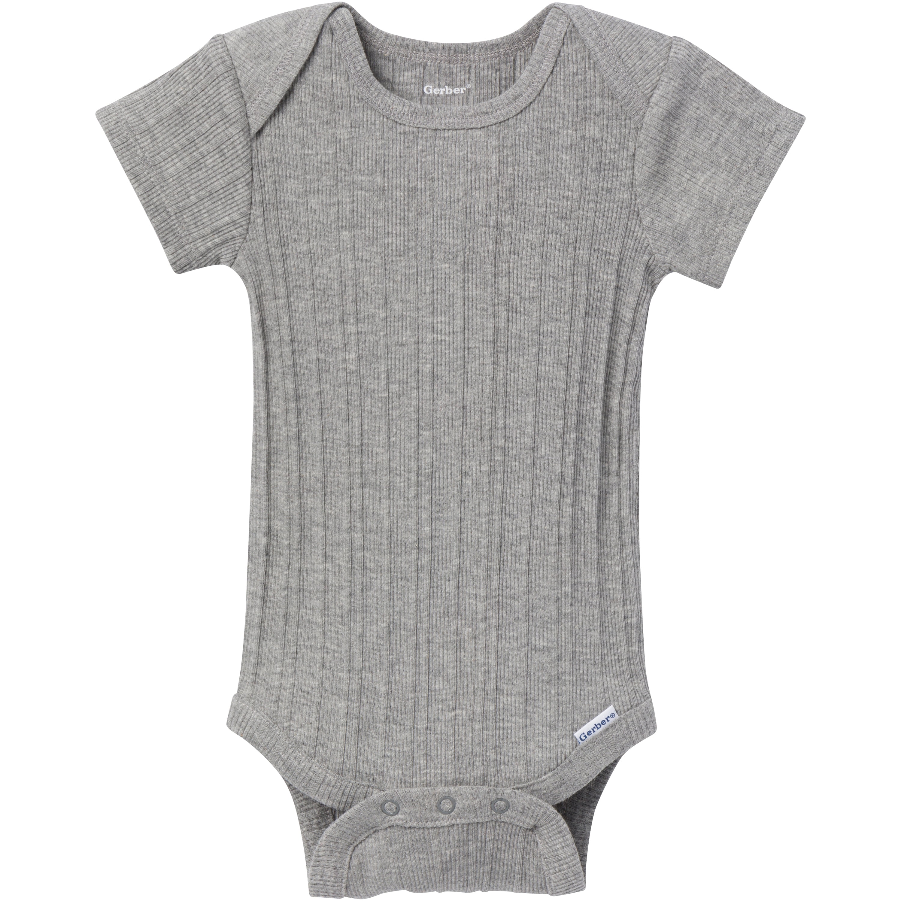 Gerber Baby Neutral Assorted Long and Short Sleeve Onesies, 6-Pack, Sizes Newborn - 12 Months
