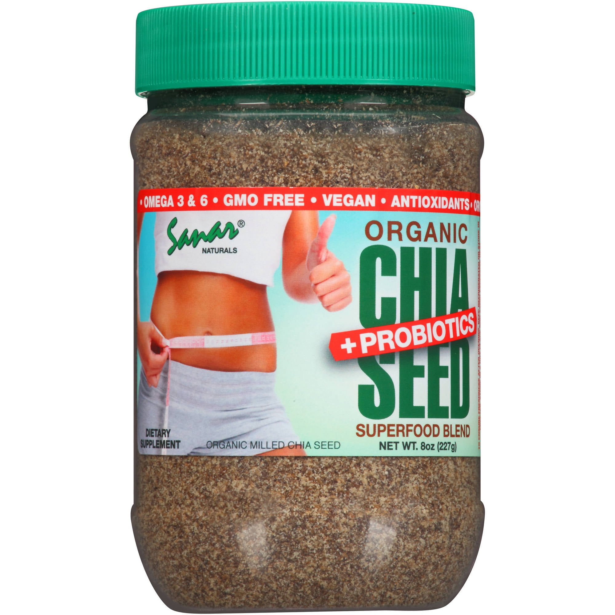 Sanar Naturals Organic Chia Seed + Probiotics Superfood Blend Dietary