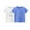 White/Blue, variant on 2-Pack Girls Cute T-Shirt Kids Summer Short Sleeve Tops Bear Casual Cotton Trendy Crew Neck Graphic Tees Loose Blouses, Red/Blue, 4 Years