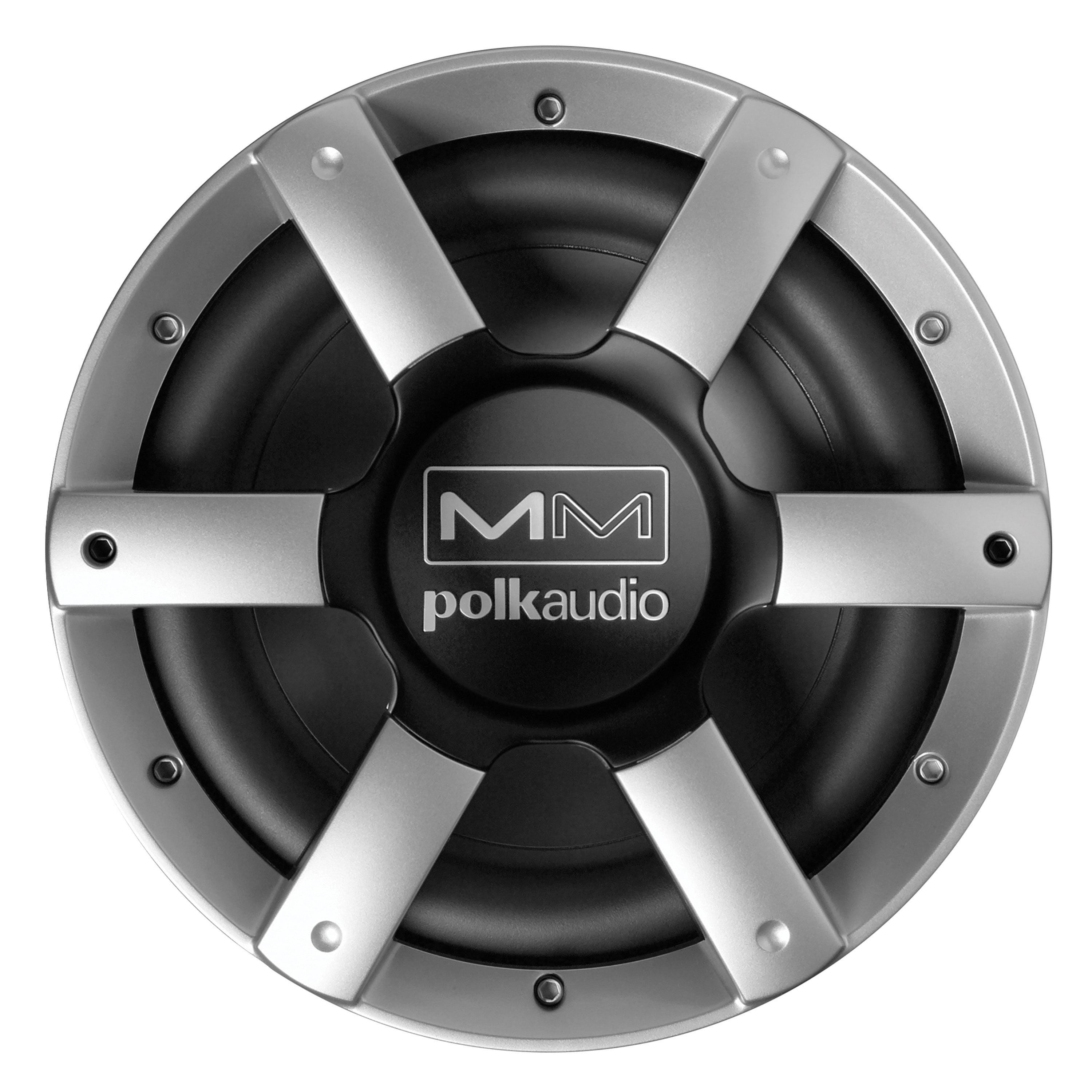 Polk MM10GUMSB Marine Subwoofer Grille, 10" Silver